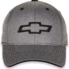 Heather Grey Chevrolet Bowtie Twill Hat with Adjustable Clos...
