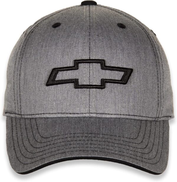 Heather Grey Chevrolet Bowtie Twill Hat with Adjustable Clos...