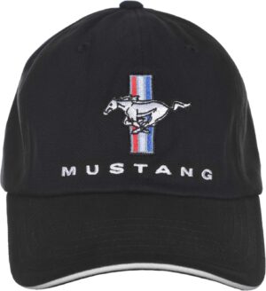 Checkered Flag Men's Ford Mustang Cap Tri-Bar Pony Logo Adju...