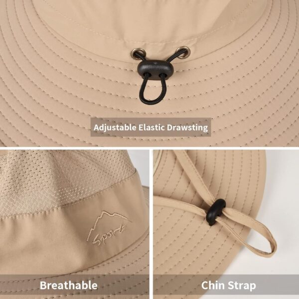 Sun Hats for Men Women Fishing Hat UPF 50+ Breathable Wide B...