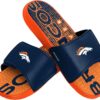 FOCO Denver Broncos NFL Mens Gradient Wordmark Gel Slide - M