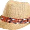 FOCO Men's NFL Team Logo Trilby Straw Hat