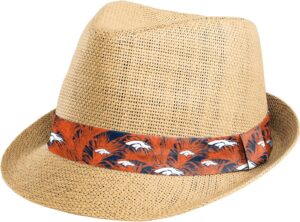 FOCO Men's NFL Team Logo Trilby Straw Hat