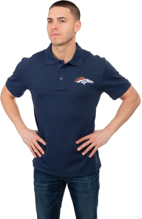 FOCO NFL Team Logo Polo Short Sleeve Shirt