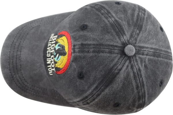 Bigfoot Believes in You Hat, Embroidered Adjustable Wash Ret...