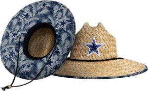 FOCO Men's NFL Team Logo Floral Lifeguard Beach Straw Sun Ha...