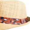 FOCO Men's NFL Team Logo Trilby Straw Hat