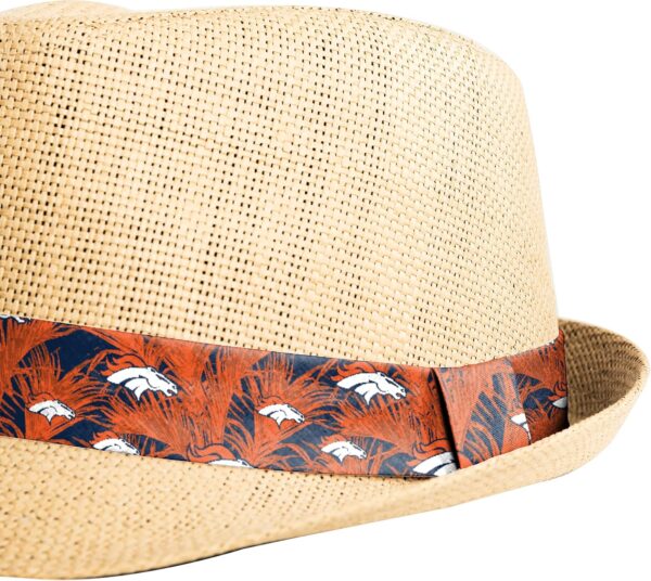 FOCO Men's NFL Team Logo Trilby Straw Hat