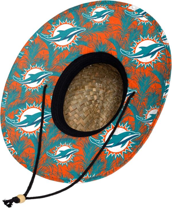 FOCO Men's NFL Team Logo Floral Lifeguard Beach Straw Sun Ha...