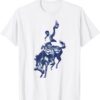 Cowboy Rodeo Horse Western Country Vintage Bronco Riding T-S...