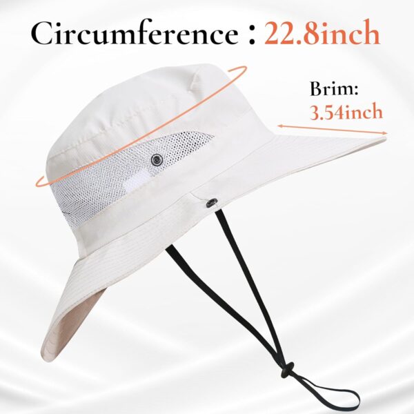 NPJY Sun Hats for Women Men 3” Wide Brim UPF 50+ Fishing Bea...