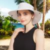 NPJY Sun Hats for Women Men 3” Wide Brim UPF 50+ Fishing Bea...