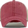Vintage Washed Trucker Hat Distressed Adjustable Mesh Baseba...