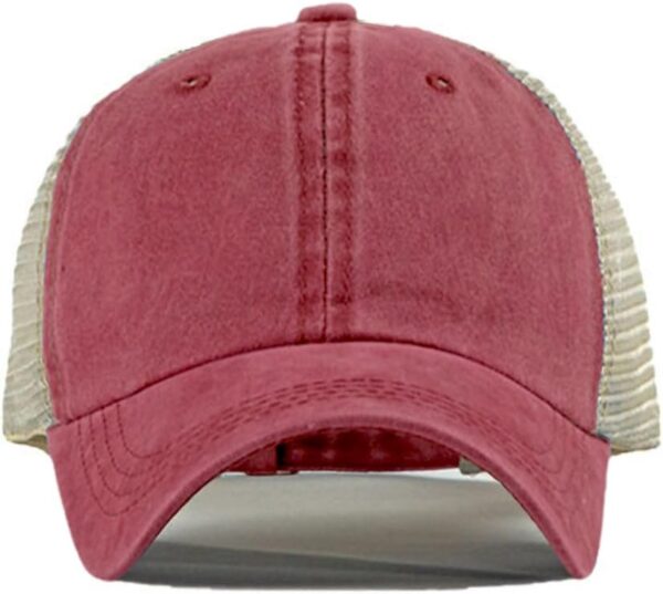 Vintage Washed Trucker Hat Distressed Adjustable Mesh Baseba...