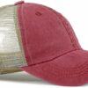 Vintage Washed Trucker Hat Distressed Adjustable Mesh Baseba...