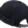 CLAPE Thick Cuff Brimless Caps for Men Washed Cotton Retro W...