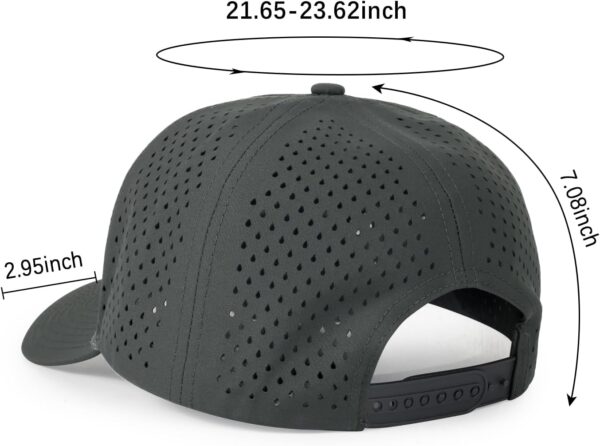 Quick Dry Baseball Cap Snapback Hats Mesh Trucker Hat for Me...