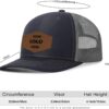 Custom Leather Patch Trucker Hat - Personalized Baseball Cap...