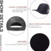 Custom Leather Patch Trucker Hat - Personalized Baseball Cap...