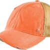 Vintage Distressed Baseball Cap – Unstructured Fit Adjustabl...