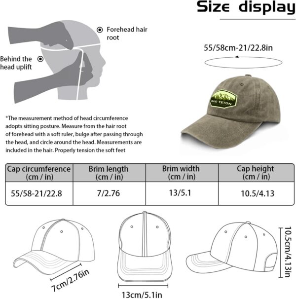 Grand Teton National Park Golf hat Baseball Hats Pigment Kha...