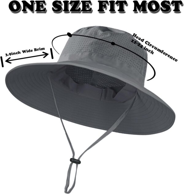 Rosoz Sun Hat for Men Women Boonie Bucket Hat Wide Brim Brea...