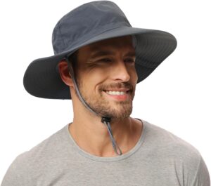 Rosoz Sun Hat for Men Women Boonie Bucket Hat Wide Brim Brea...