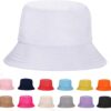 Rosoz 1 & 2 Pack Bucket Hat for Women Men Summer Travel Beac...