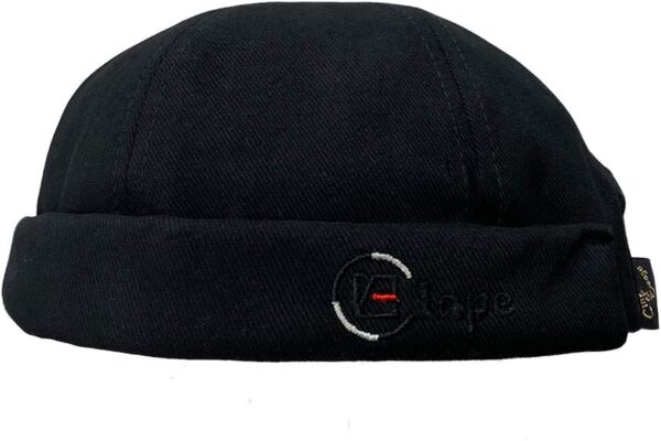 CLAPE Thick Cuff Brimless Caps for Men Washed Cotton Retro W...