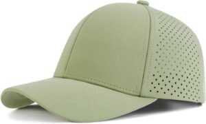 VOBOOM Men Quick Dry Baseball Cap Laser Cut Mesh Ball Curved...