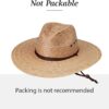 Wallaroo Hat Company Men’s Baja Fedora – Natural Wide Brim S...