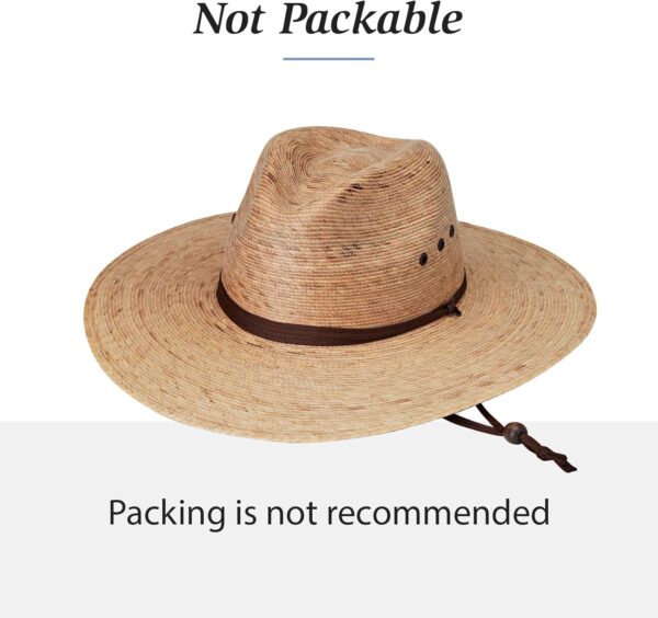 Wallaroo Hat Company Men’s Baja Fedora – Natural Wide Brim S...