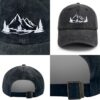 Mountain Baseball Cap Adjustable Unisex - Lightweight Foldab...