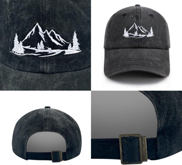 Mountain Baseball Cap Adjustable Unisex - Lightweight Foldab...