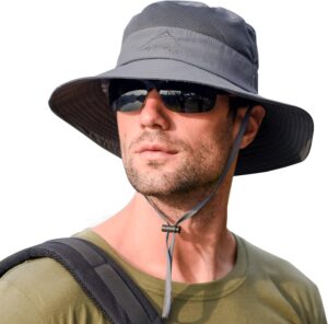 Sun Hats for Men Women Fishing Hat UPF 50+ Breathable Wide B...