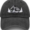 Mountain Baseball Cap Adjustable Unisex - Lightweight Foldab...
