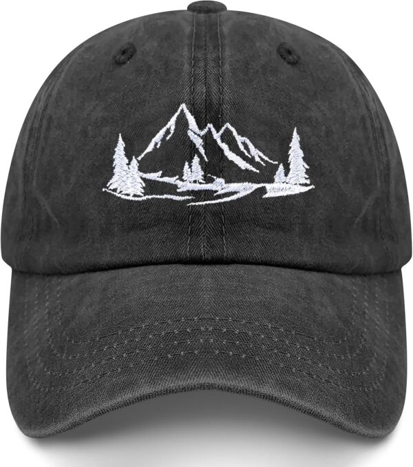 Mountain Baseball Cap Adjustable Unisex - Lightweight Foldab...