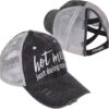 Baseball Cap Hot Criss Cross Ponytail Hat for Women Distress...