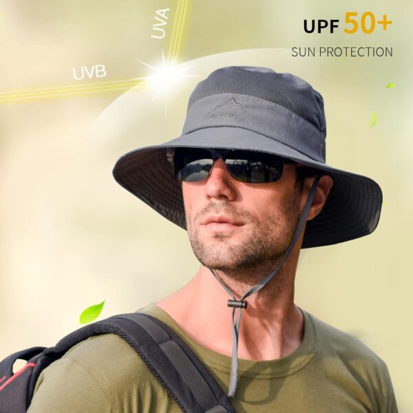 Sun Hats for Men Women Fishing Hat UPF 50+ Breathable Wide B...