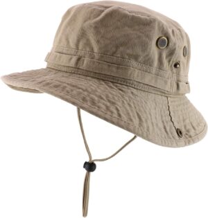 Big Oversized Jungle Boonie Bucket Hat with Chin String Fits...