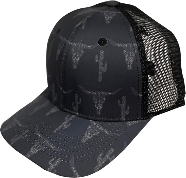 l Charcoal Bull Cactus Womens Snap Back Outdoor Horse Wester...