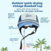 Vintage American-Style Sports Sunscreen Baseball Cap,Outdoor...