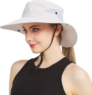 NPJY Sun Hats for Women Men 3” Wide Brim UPF 50+ Fishing Bea...