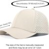 VOBOOM Men Quick Dry Baseball Cap Laser Cut Mesh Ball Curved...