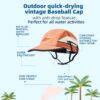 Vintage American-Style Sports Sunscreen Baseball Cap,Outdoor...