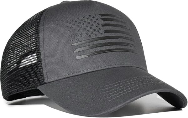 American Flag Trucker Hats, USA hat for Men and Women - Adju...