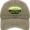 Grand Teton National Park Golf hat Baseball Hats Pigment Kha...