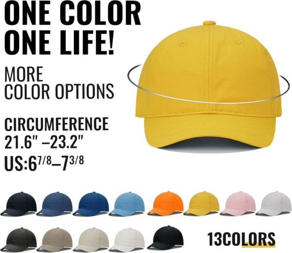 CLAPE Short Bill Baseball Cap Plain Hiphop Dad Hat Cooling T...