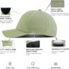 VOBOOM Men Quick Dry Baseball Cap Laser Cut Mesh Ball Curved...
