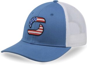 American Flag Trucker Hats for Men, Mesh Back Baseball Cap, ...